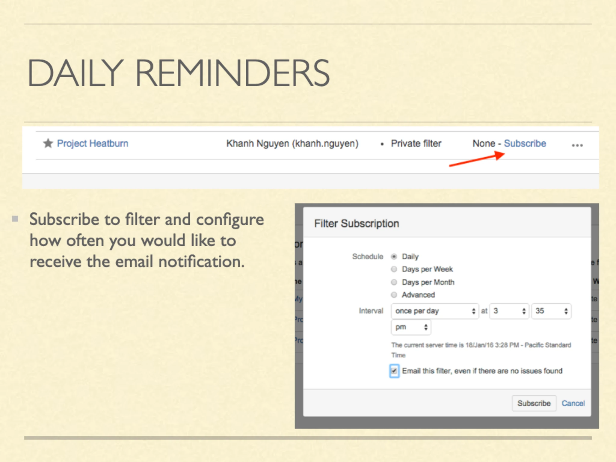 Slide 11: Daily Reminders