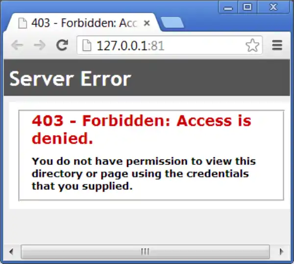 Access Denied