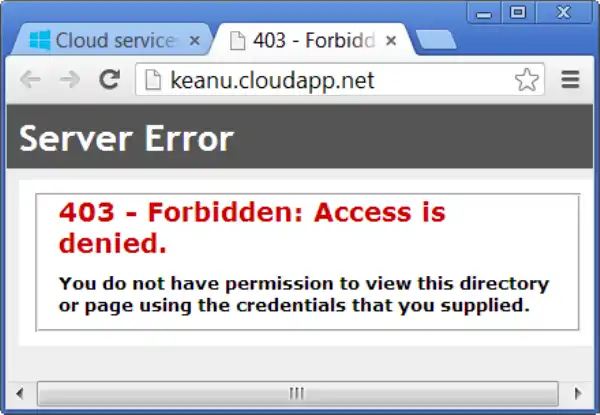 Access Denied Again
