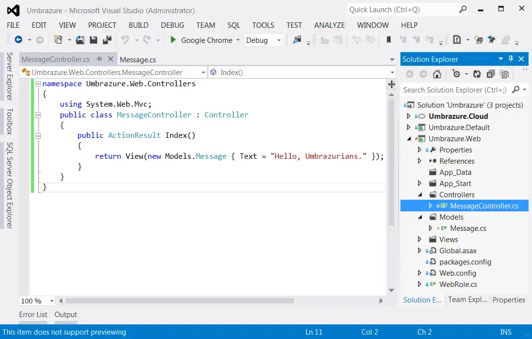 Complete Message Controller