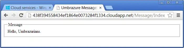 Bound Staging URL Working