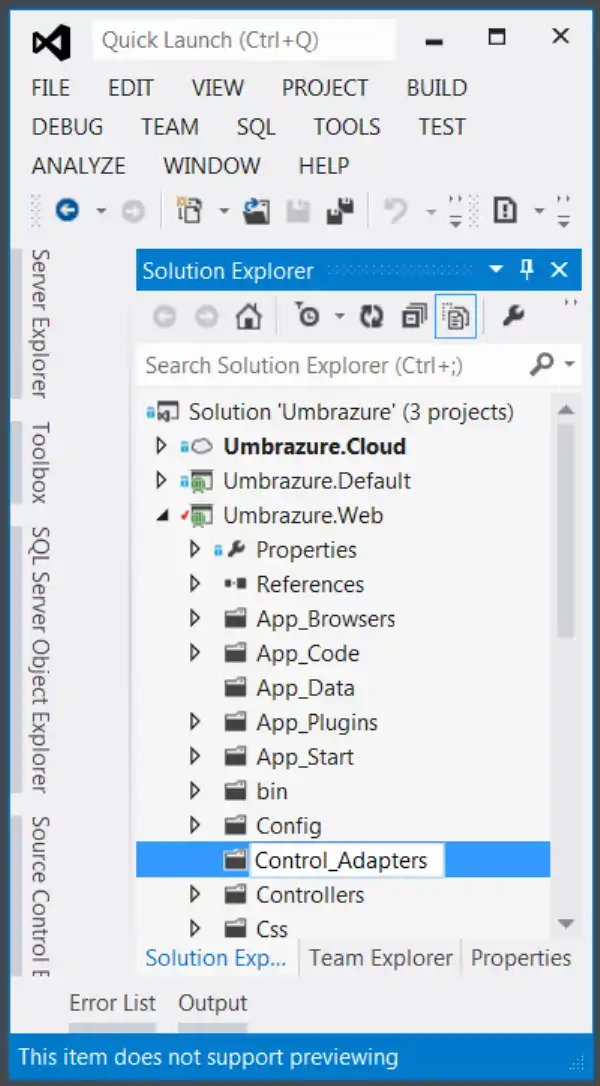 Add Folder Control_Adapters