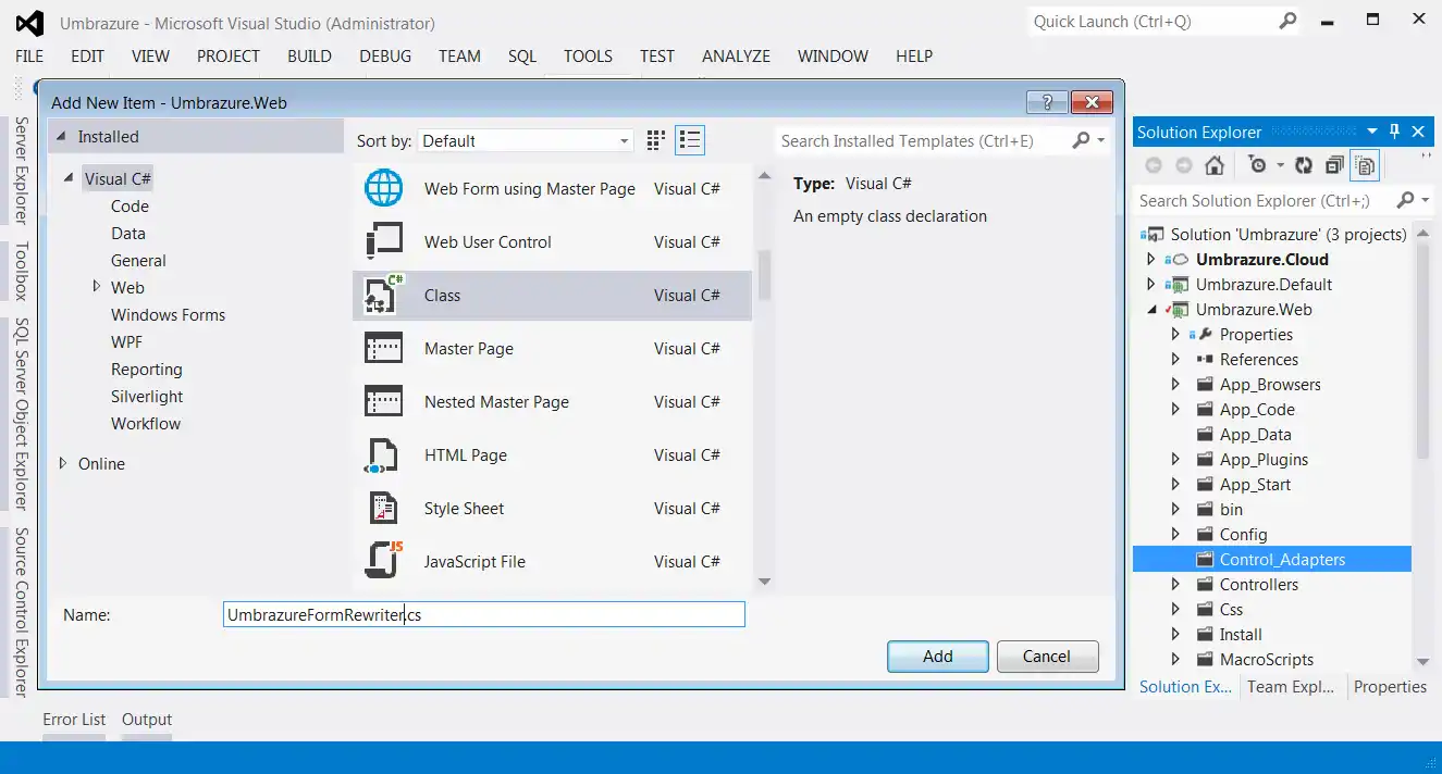 Add Form Rewriter Class