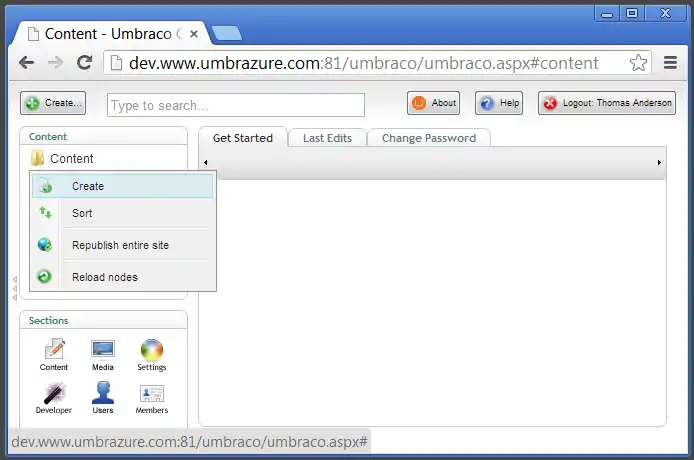 Create Content Node