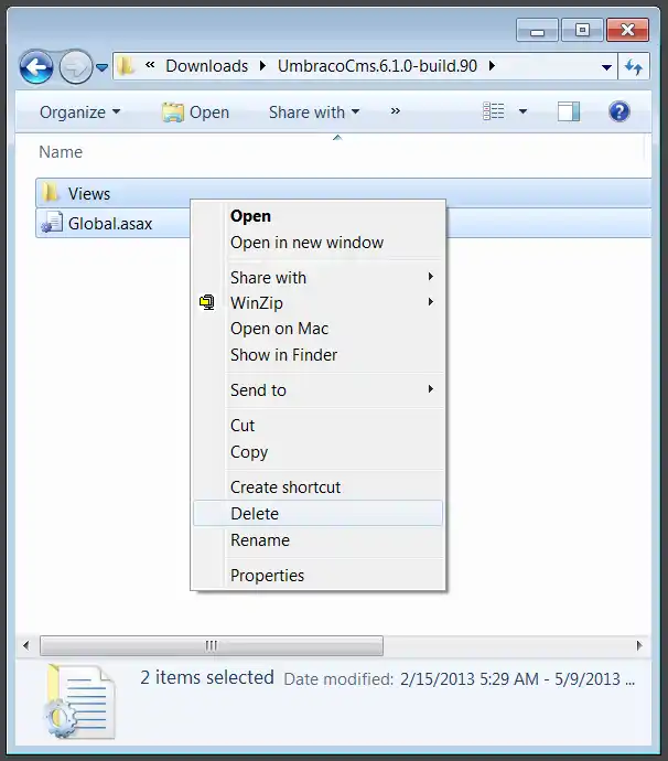 Delete Remaining Items