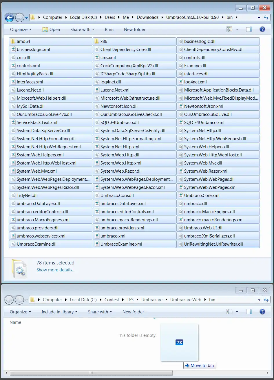 Move Bin Contents