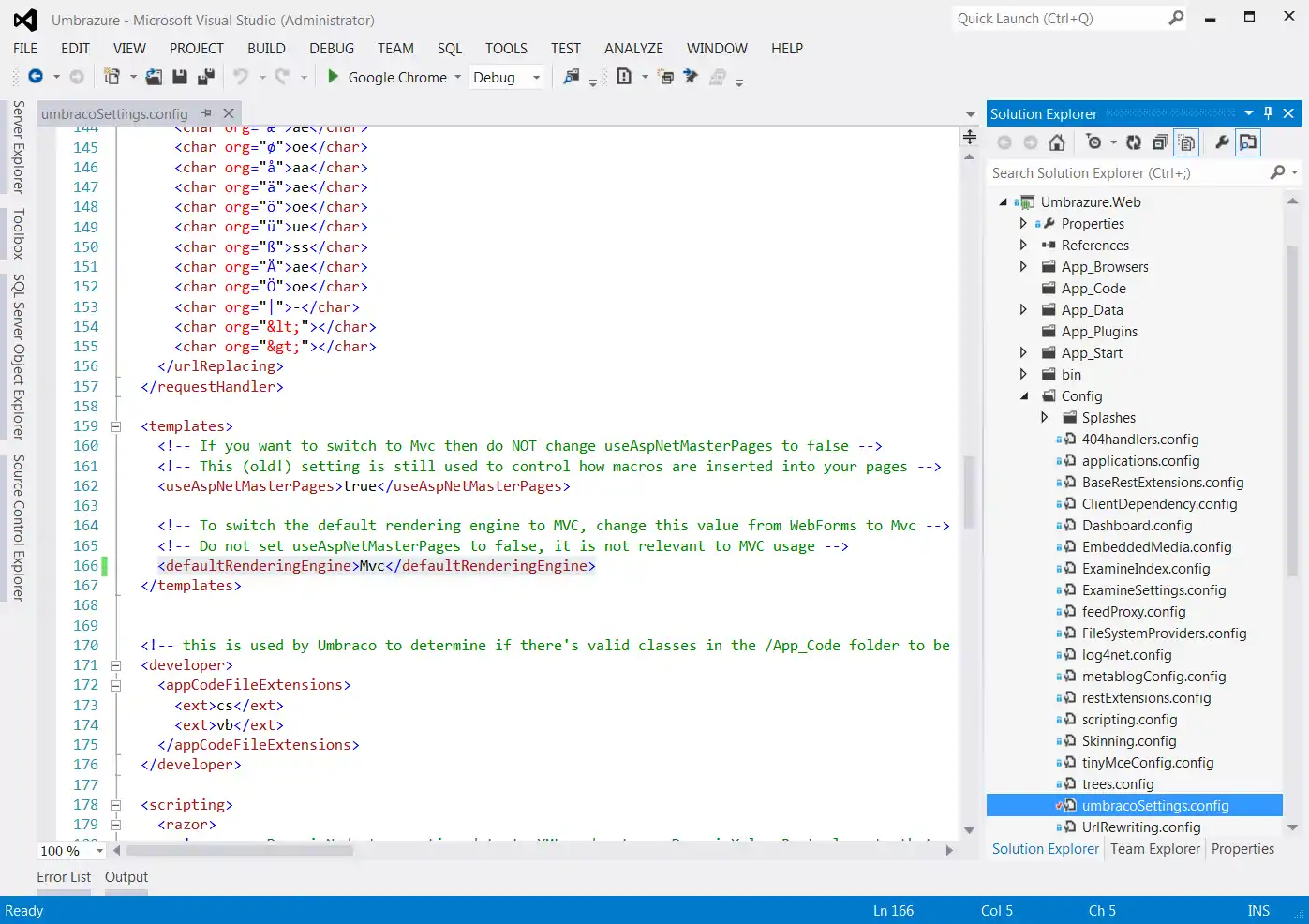 Mvc Setting