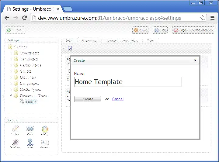 Name Home Template