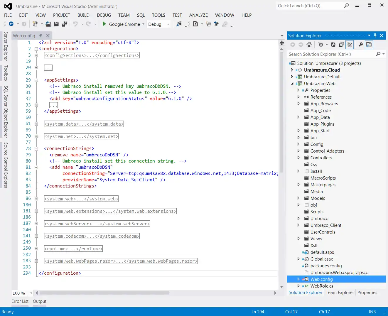 Web Config Changes