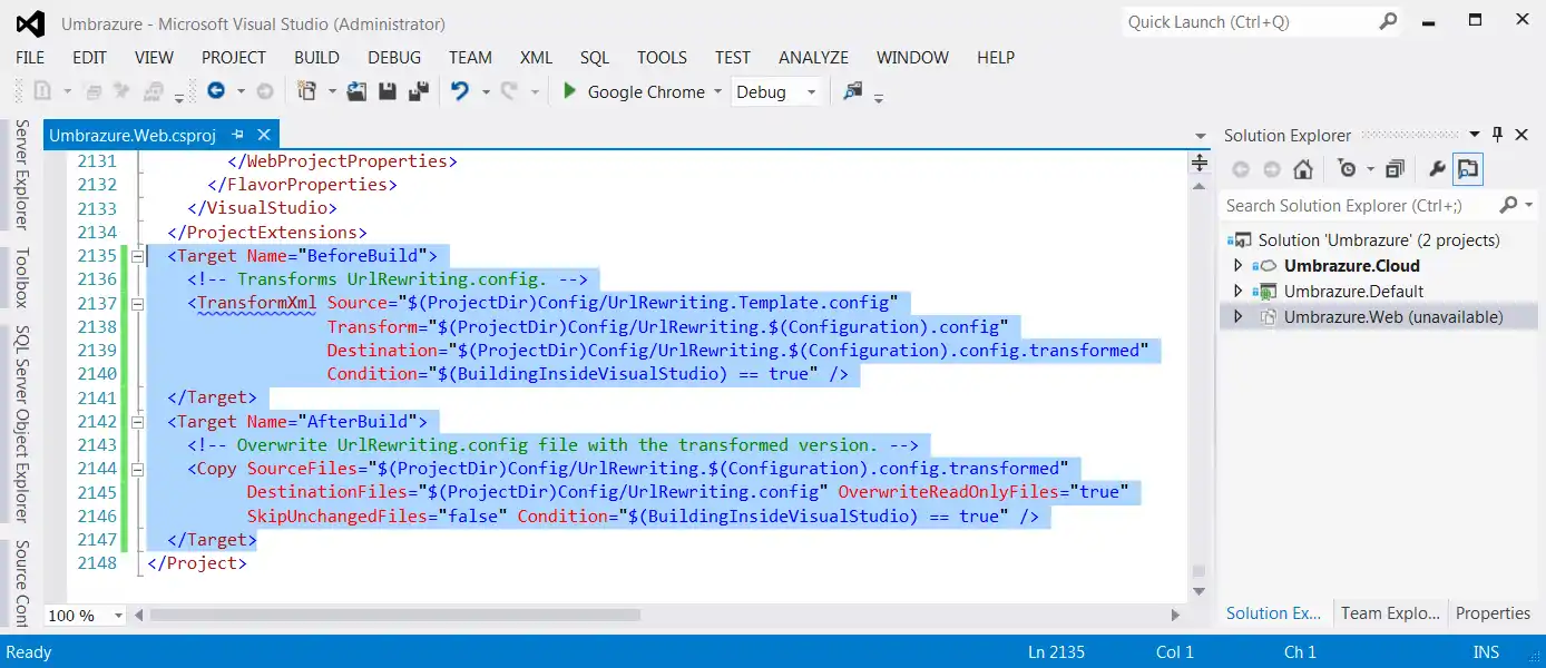 MSBuild Transforms