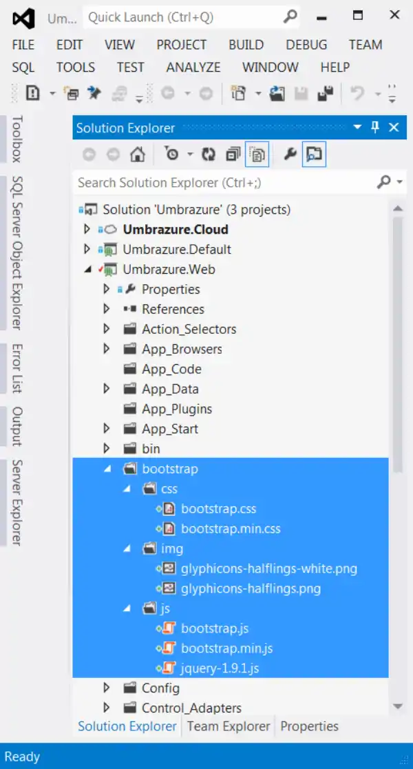 Add jQuery And Bootstrap To Project