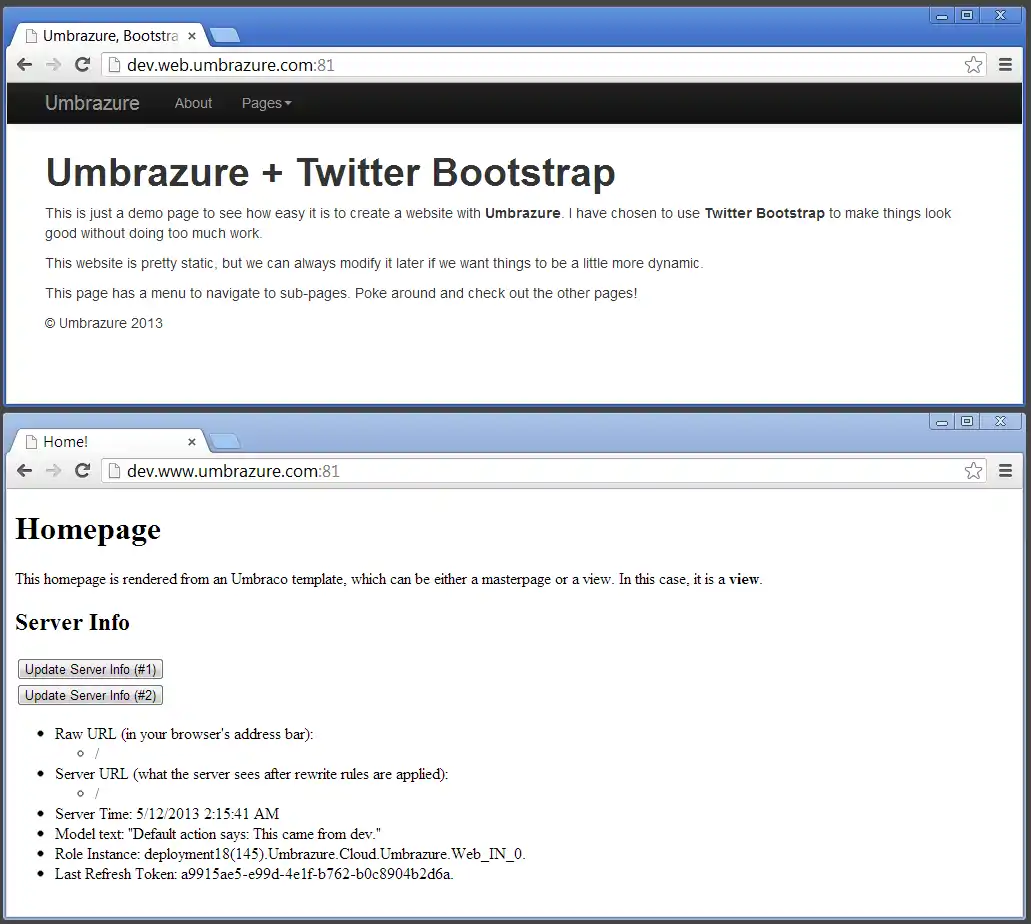 Both Dev Sites