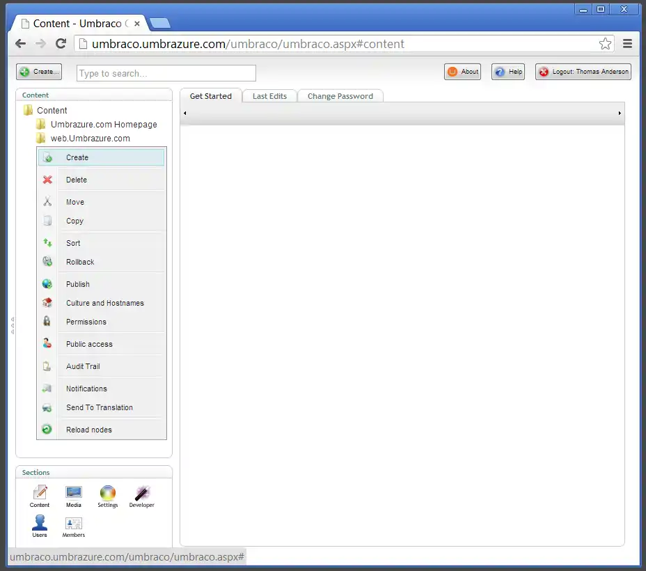 Create Subpage